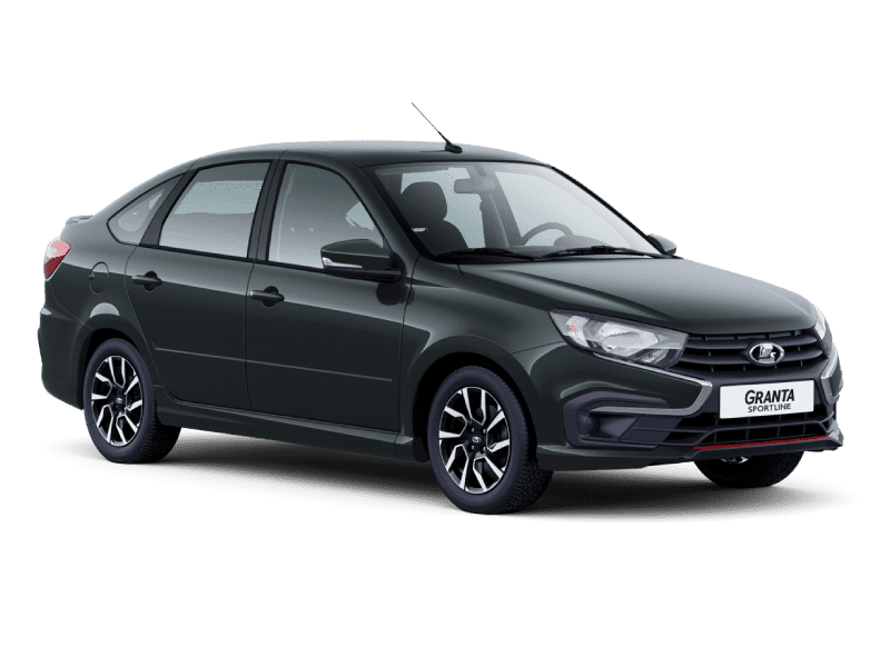 Купить Lada Granta Sportline Лифтбек в Тюмени - СЕРЕБРИСТО-ТЕМНО-СЕРЫЙ "БОРНЕО" (633) - МЕТАЛЛИК